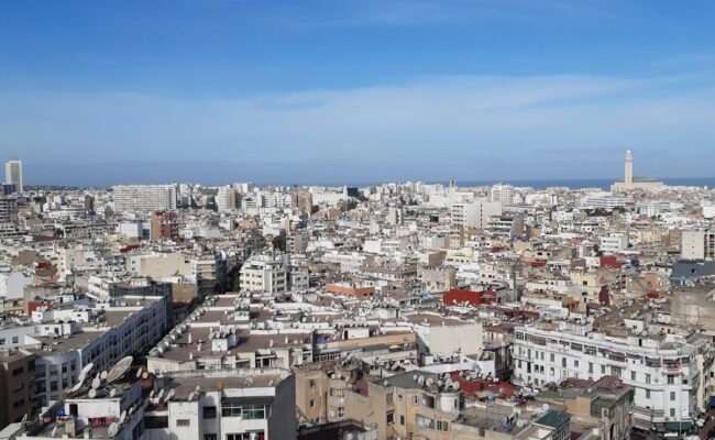 aerial photography of buildings