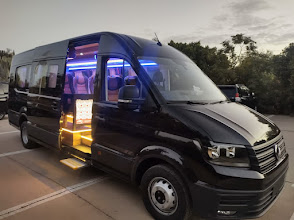VW Crafter luxury minibus private driver in Morocco